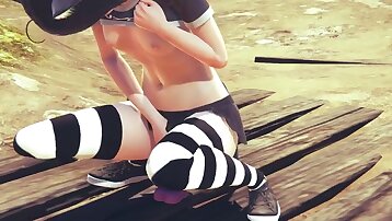 ペニス乗り,エロアニメポルノ